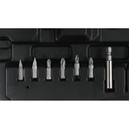 Drill-shuruvret battery. WHICH DA-18L-2K, 18 V, 2x2 Ah, 1400 rpm, 45 nm, bits-6 pcs., Case-2