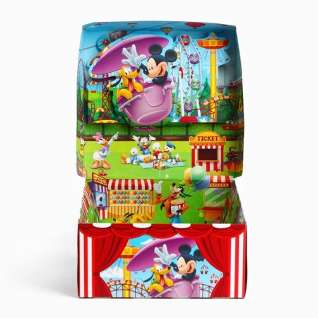 Gift folding box with 3D "Congratulations!", Mickey Mouse, 15x15x7 cm-3