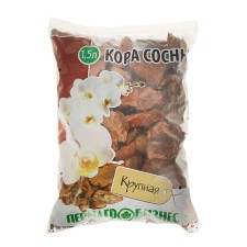 Additive to the soil of pine bark, large, 1.5 liters