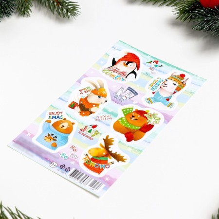 Decorative stickers "Forest inhabitants - 3" 10x16 cm-1