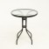 Set of garden furniture: table + 2 stools, beige, textile
