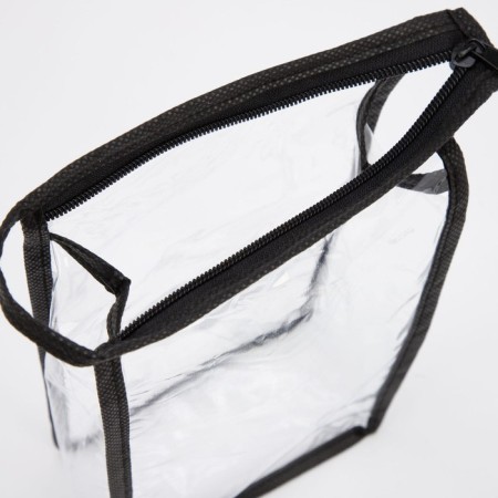 Cosmetic bag with lightning, black/transparent color-3