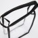 Cosmetic bag with lightning, black/transparent color