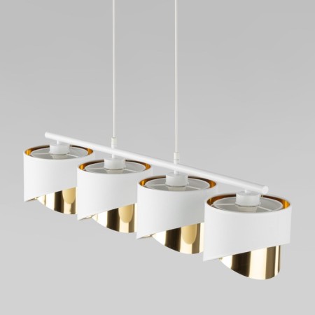 Suspended lamp TK Lighting Grant White 4822, E27, 4x40W, 950x200 mm, white color-1