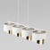 Suspended lamp TK Lighting Grant White 4822, E27, 4x40W, 950x200 mm, white color