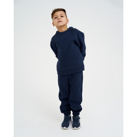 Костюм детский с начёсом (джемпер, брюки) KAFTAN "Basic line" р.28 (86-92), синий-4