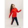Sports suit for girls ise, height 158-164 cm, red color, blue