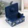 Casket for needlework "Field flowers on blue" 18x12x9.5 cm