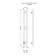 The heated towel rail "Sanprise" duet circle, 100x1200 mm, left, chrome
