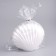 Figure varnished candle "shell", 3.2x4.5 cm, pearl