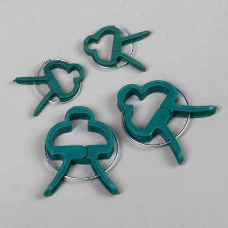 Set for mounting plants: Brongs large (6.5 cm) - 10 pcs., Small clothespins (4.5 cm) - 10 pcs., Greengo-4