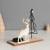 Climber metal, wood on 1 candle "Deer at the Christmas tree" d = 4 cm 7.5x16x16 cm