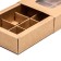 Folding box for 10 sweets, craft, 9.8 x 22 x 3.5 cm