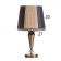 Table lamp "Chris" 1x40W E27 bronze 25x25x46.5cm