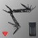 Stinger multitule with a nylon cover, 12 functions, steel, aluminum, black