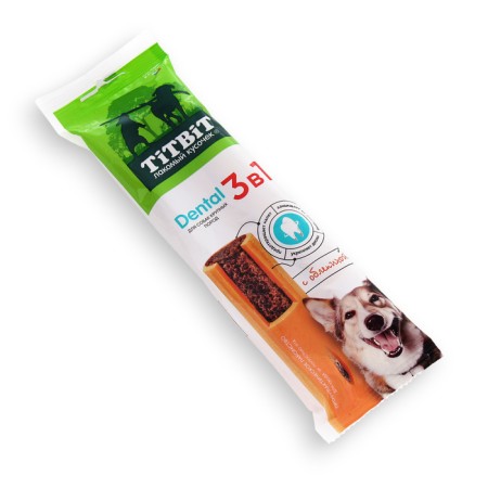 Dental 3V1 with sea buckthorn for dogs Titbit for small and medium breeds, 95 g-1