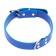 A collar made of artificial leather with a wool for engraving 52 x 2.5 cm, Osh 35-45 cm, blue