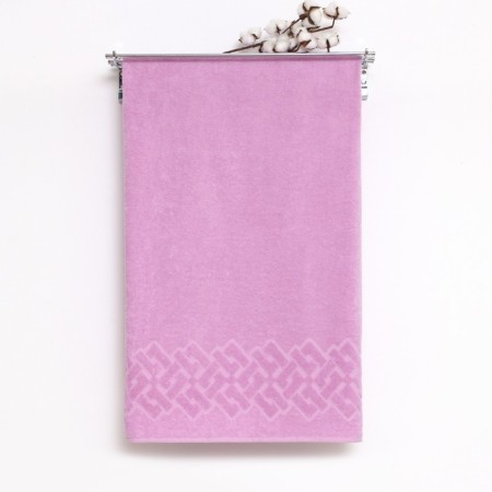 Terry towel Baldric 50x90cm, pink color, 360g/m2, 100% cotton