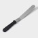 A blade-tank with a plastic handle, curved, 32 cm, working part 20 cm, black color