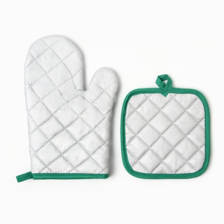 New Year. Kitchen set 2-idol Christmas segling 17*17cm, mittens-output 26*16 cm, 100%p/e-2