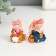 Souvenir Polystone "Golden Dragon with Coins" MIX 2.5x3x4 cm