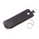Key of lightning, length 17 cm, black color
