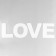 Panel letters "Love" The height of the letters 30 cm, set 4 details white