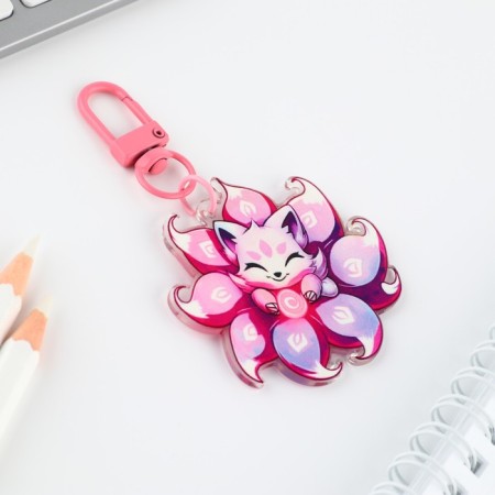 Acrylic key -keychain "Chibi" with carbine, 5.2 x 5 cm-3