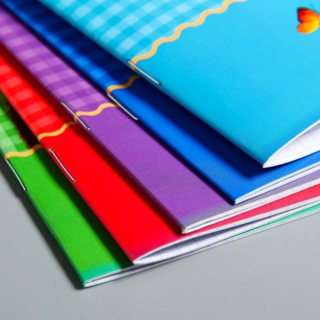 Notebook in a cage 12 sheets, 5 types of mix, cover coated cardboard, Masha and the bear-1