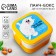 The lunch box is two-level “you are what you eat”, 0.8 liters