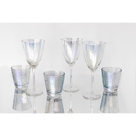 Glass glass for the wine Magistro "Pearls", 400 ml, pearly color-5