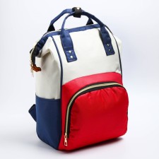 Women's backpack with thermal carman, thermal mosque - portfolio, red color