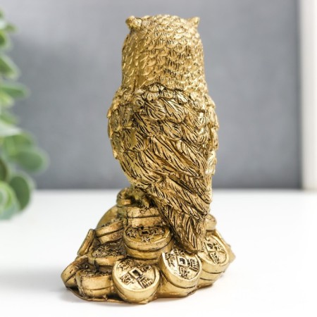 NECSK Polystone for bronze "Filin on coins" 9.5x5x7 cm-3