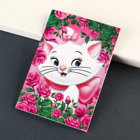 Notepad A7, on the paper clip, 16 sheets, in a cage, cats aristocrats-2