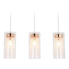 Светильник подвесной с хрусталём Ambrella light, Traditional, TR3663, 3хE14, цвет золото