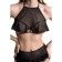 Erotic Bralett Erolata Karen with open breasts, black (46-48)