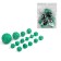 A set of cubes for D&D (Dungeons and Dragons, DND) "Game time", Series: D&D, 15 pcs, Green
