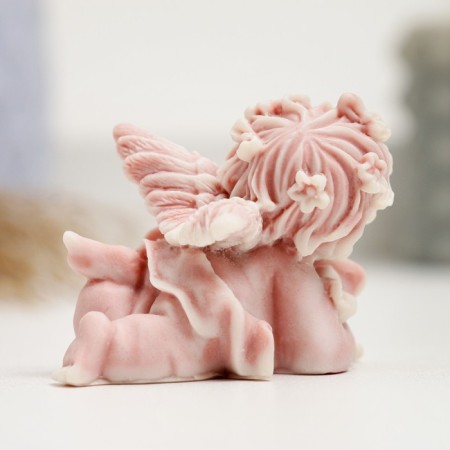 Figure "Angel with roses lying" 4.5cm-3