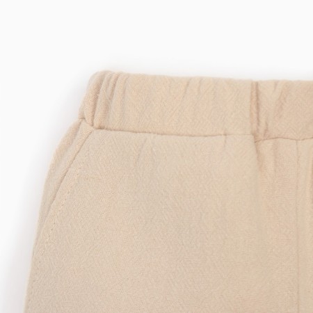 Set for a boy (shirt, shorts) minku beige color, height 110-10