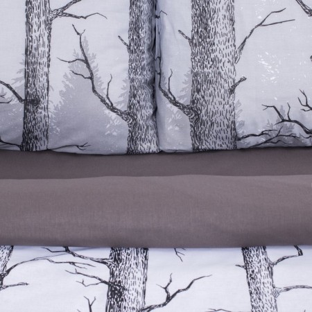 Bed linen "Ethel" 2 joint venture 175x215 cm, 200x220 cm, 70x70 cm -2 pcs, calico-4