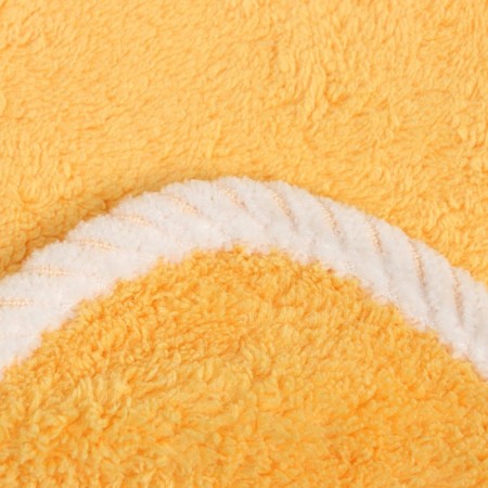 Towel of the share "carrots" yellow color, 30x30 cm, 100% PE, microfiber-3