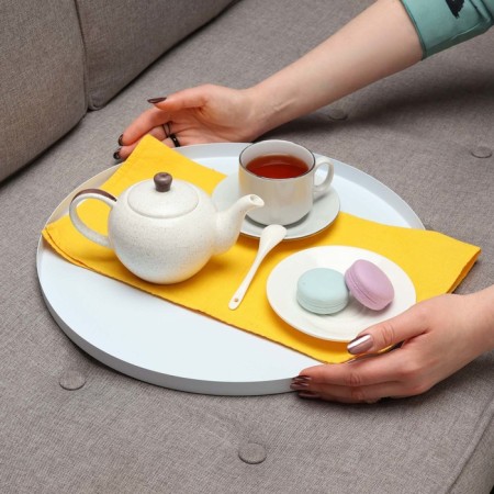 Coffee table "Tivoli" YS-8339, white 41.5x43 cm-6