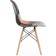 Wooden chair multicolor array of beech/metal/fabric, natural/colored 47x50x84 cm