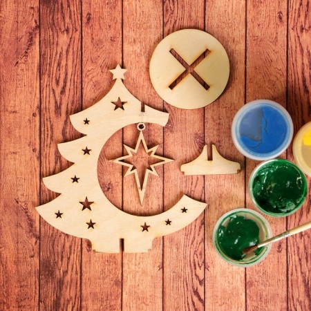 Harvesting for creativity "Christmas tree with a star"-3