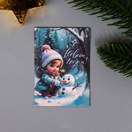 A set of postcards with seeds "grow itself" "miracles" 5*7cm 3 pcs-1