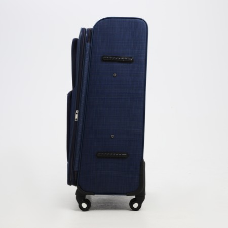 Big suitcase 28 ", lightning department, code castle, 4 wheels, 2 outer pockets, blue color-2