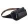 Waist bag, 2 parts on a zipper, adjustable belt, blue color