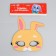 Carnival mask "Zayshka" with sparkles