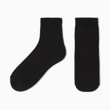 Women's terry socks minku, black color, rr 36-39 (23-25 ​​cm)