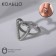 The ring "minimal" the heart, the color is silver, dimensionless